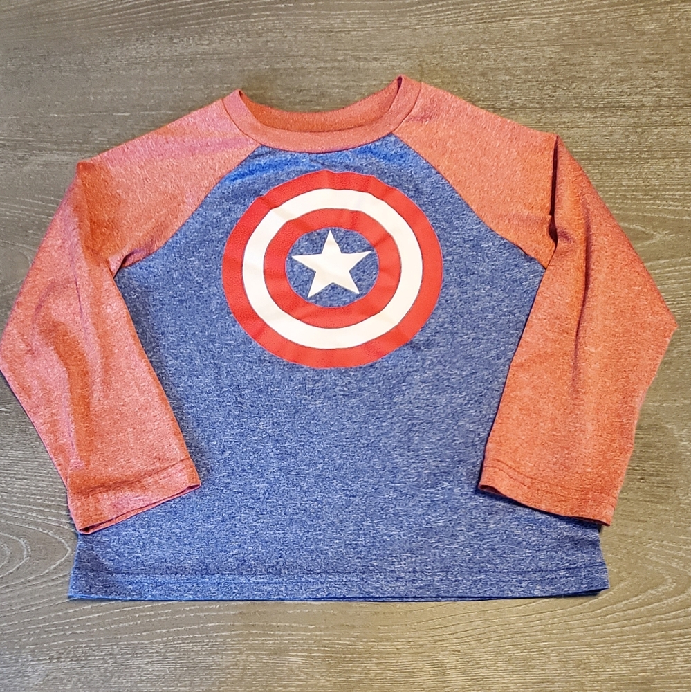 Captain America Long Sleeve Tee